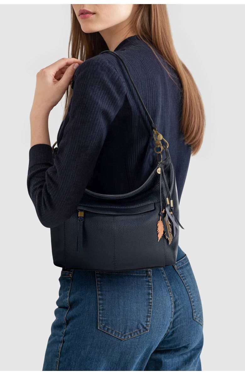 The Sak Alameda Leather Hobo, Main, color, Indigo