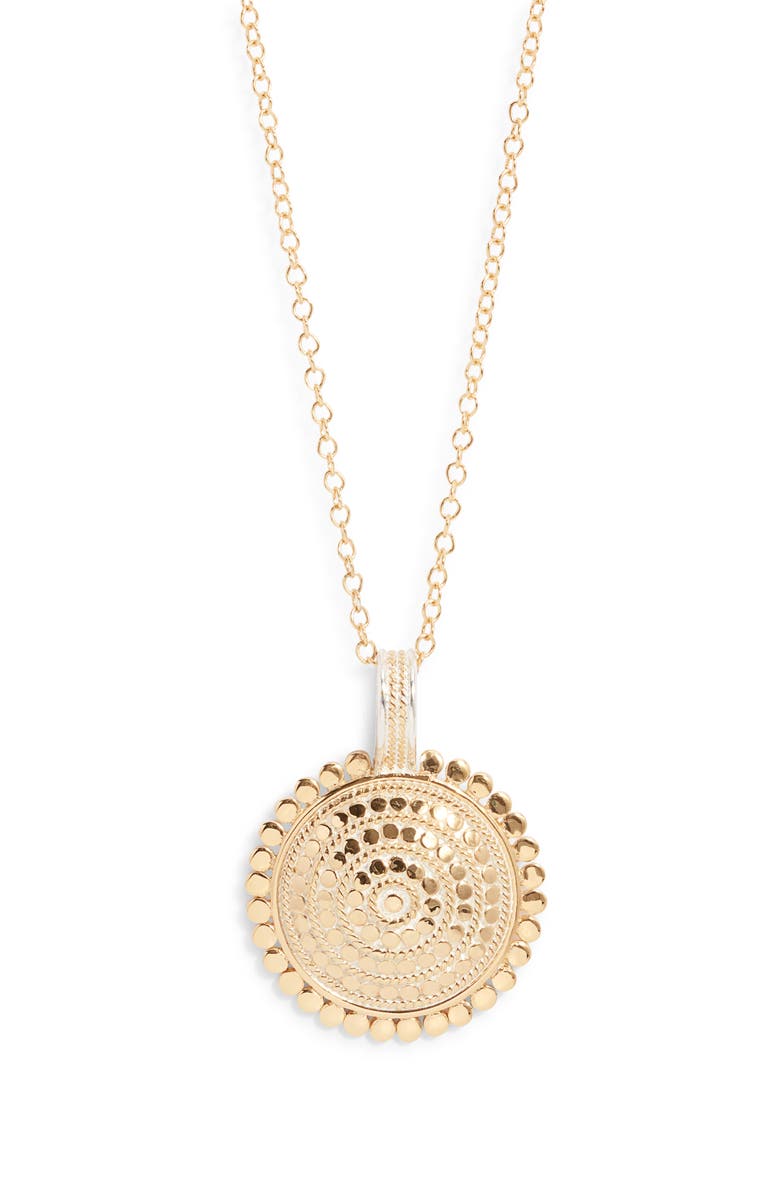 Anna Beck Medium Scalloped Pendant Necklace, Main, color,