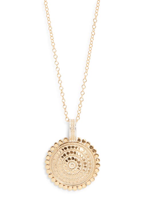 Anna Beck Medium Scalloped Pendant Necklace in Gold  product