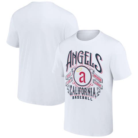 Men's Darius Rucker Collection by Fanatics White California Angels Cooperstown Collection Distressed Rock T-Shirt