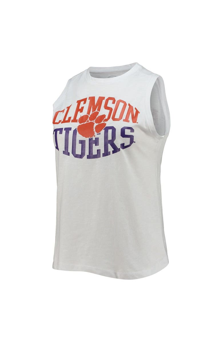 CONCEPTS SPORT Women's Concepts Sport Charcoal/White Clemson Tigers Tank Top & Leggings Sleep Set, Alternate, color, 