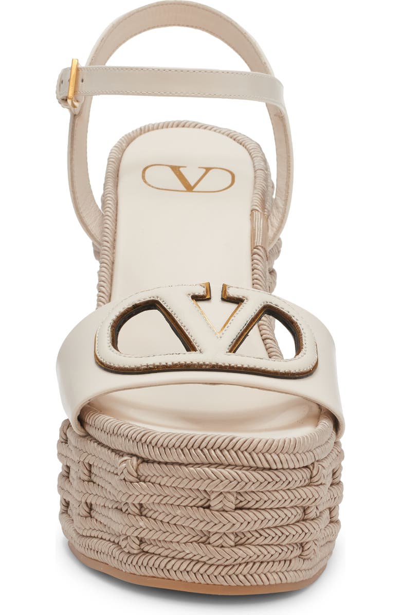 Valentino Garavani VLOGO Espadrille Wedge Sandal, Alternate, color,
