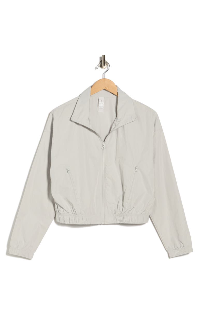 YOGALICIOUS Radiant Zip Pocket Jacket, Alternate, color, Lunar Dust