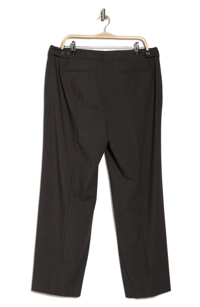 Calvin Klein Flat Front Pants, Alternate, color, Charcoal