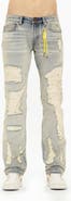 Cult of Individuality Rebel Ripped Straight Leg Jeans