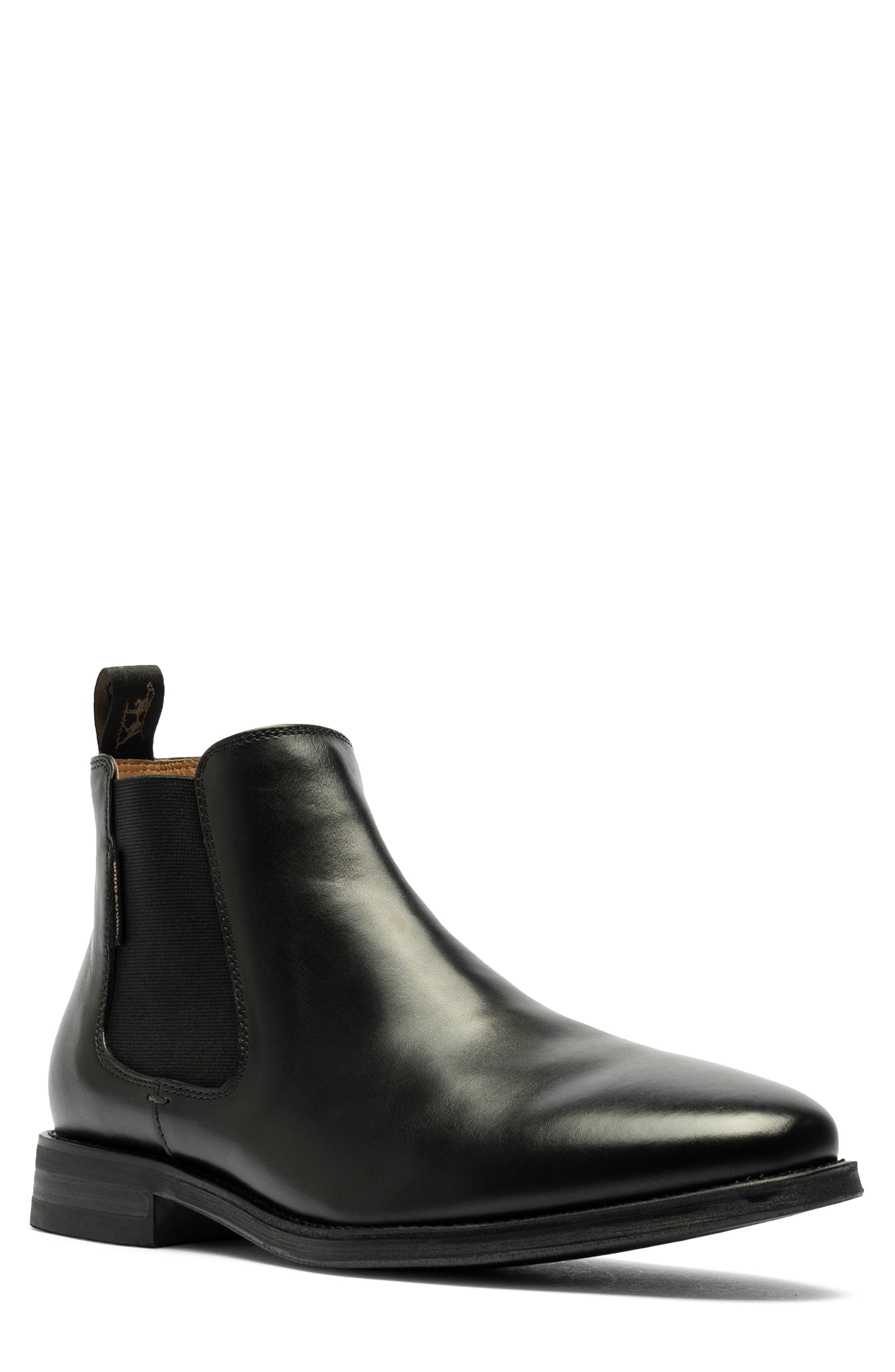 Rodd & Gunn Russlands Leather Chelsea Boot In Nero