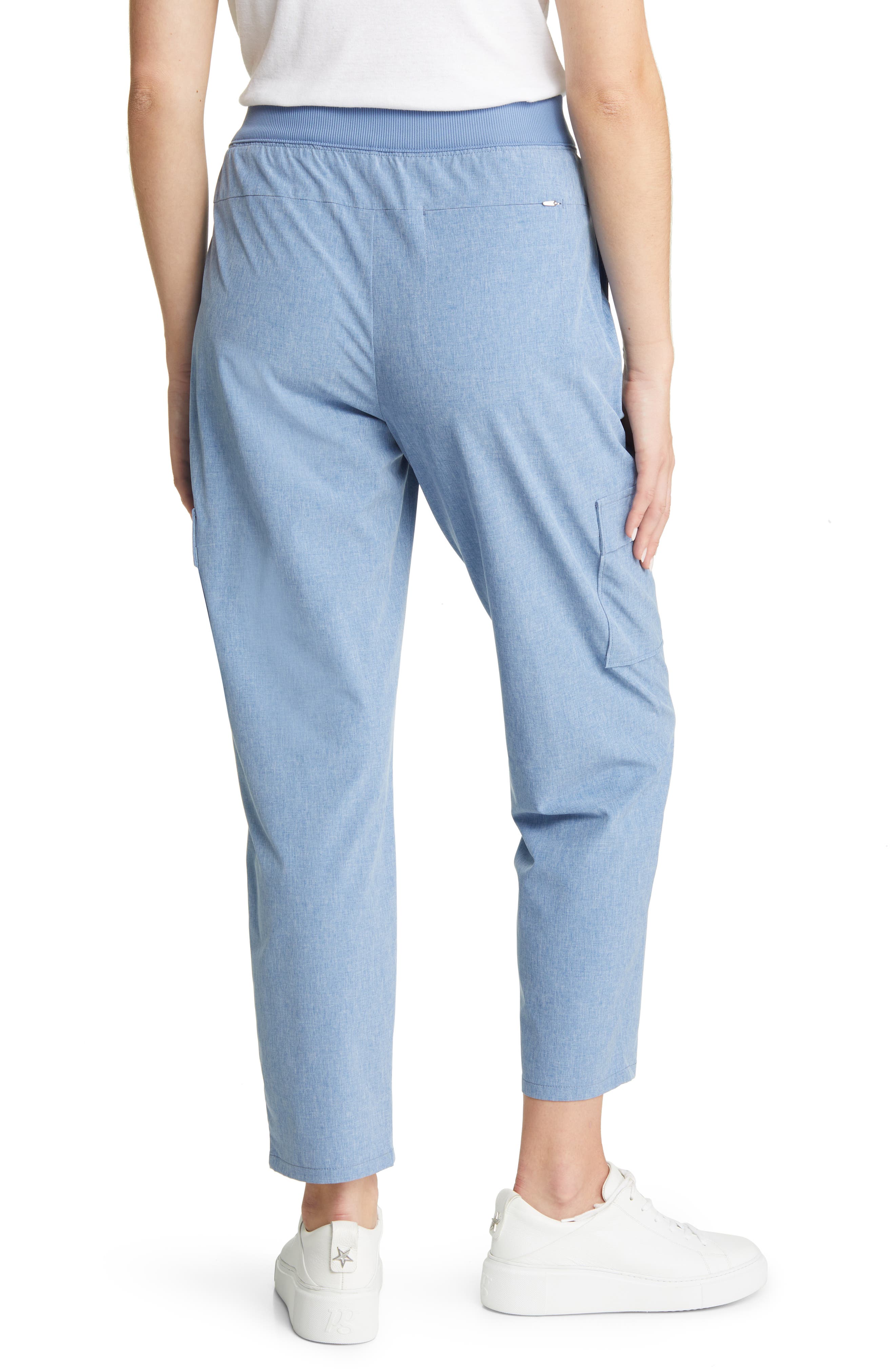 Alicia Chambray Cargo Ankle Pants - image 2