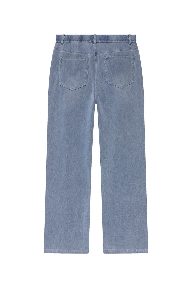 Stretch Denim Wide Leg Travel Jeans, Alternate, color, Blue
