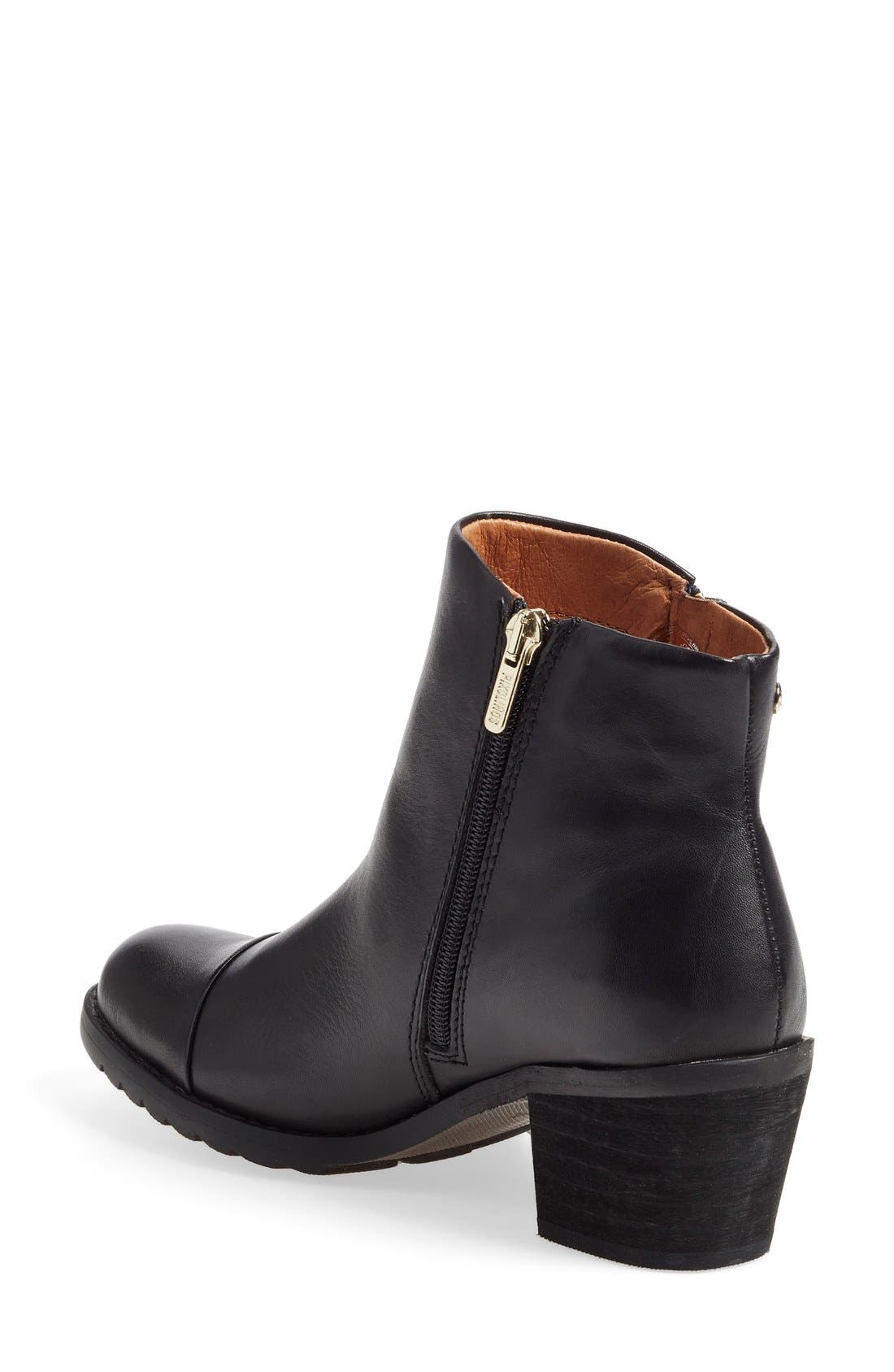 'Andorra' Water Resistant Boot, Alternate, color, BLACK LEATHER