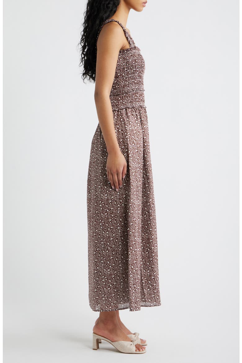Azalea Maxi Nap Dress, Alternate, color, DITSY THISTLE BROWN