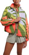 Free People Pippa Placement Print Quilted Jacket