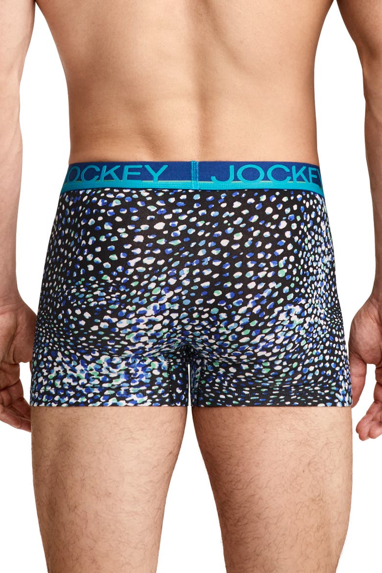 Mens True Style 4" Trunk - 3 Pack, Alternate, color, Drawn Leaves