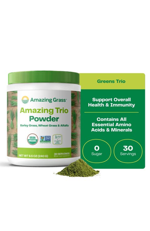 Greens Trio Organic Superfood Powder Supplement