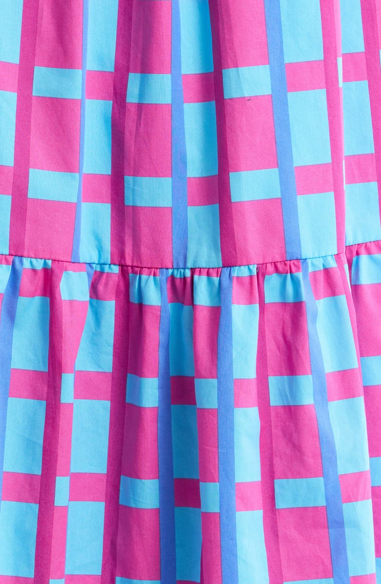 SUGARLIPS Marvy Check Maxi Sundress, Alternate, color, Fuchsia-Blue-Multi