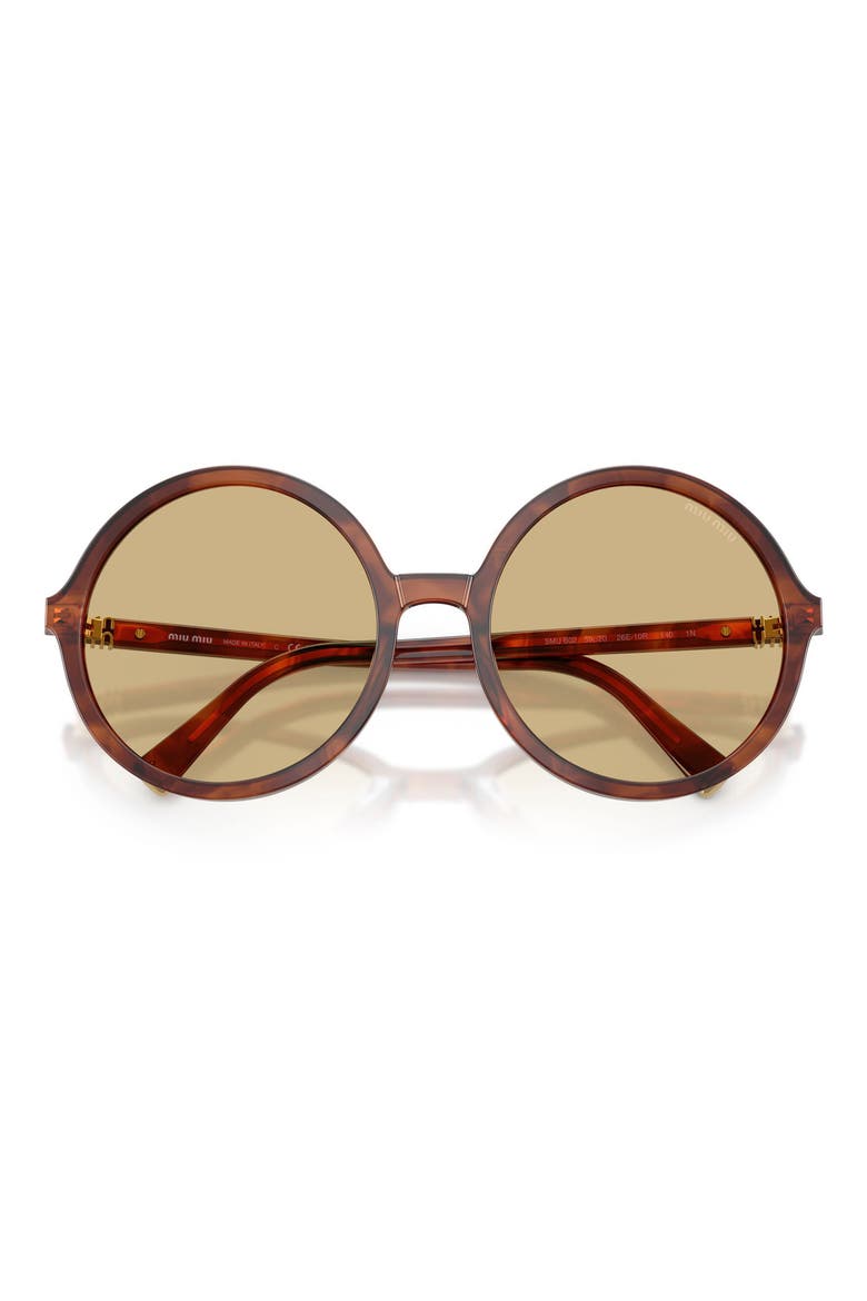59mm Round Sunglasses, Alternate, color, STRIPED TOBACCO / YELLOW