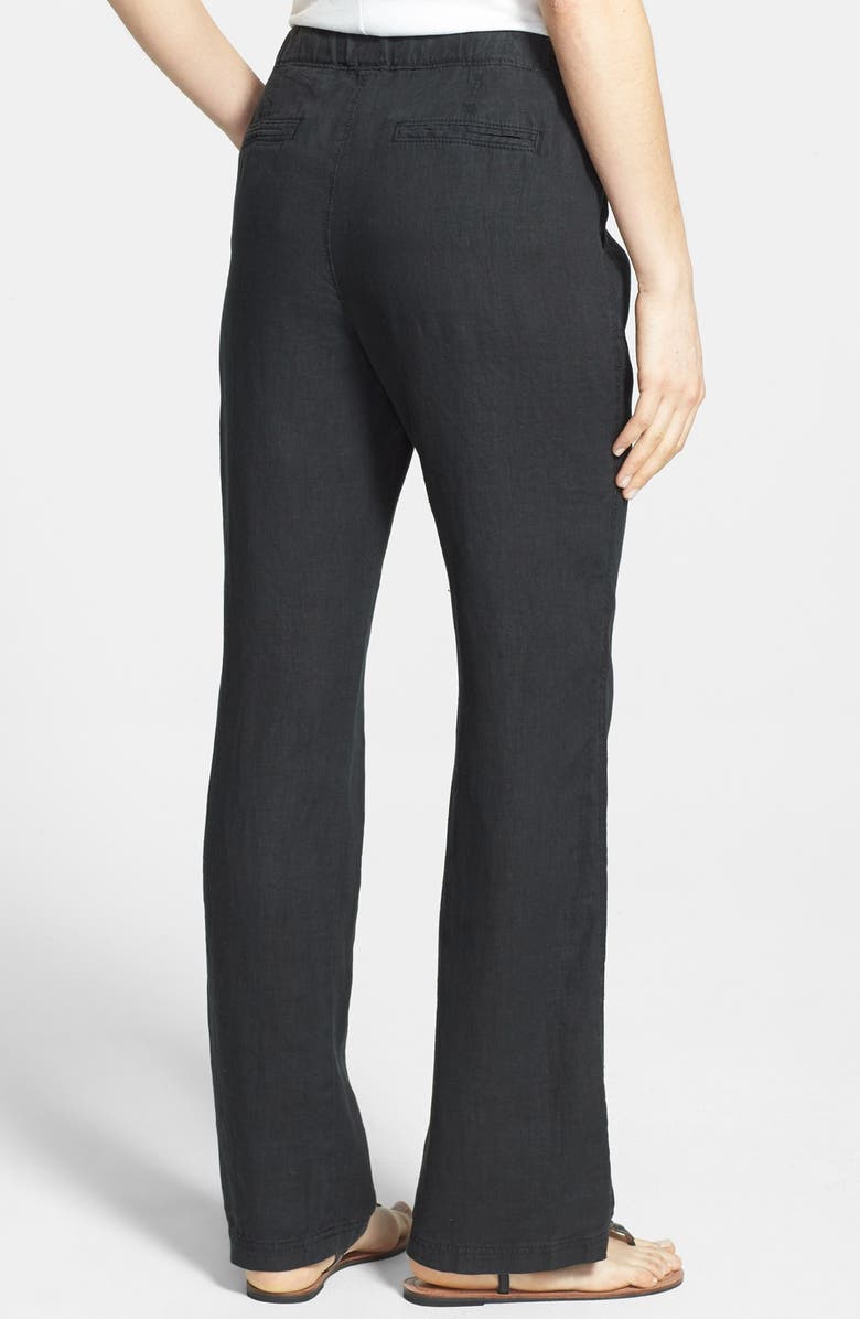 Caslon<sup>®</sup> Drawstring Waist Linen Pants, Alternate, color, 