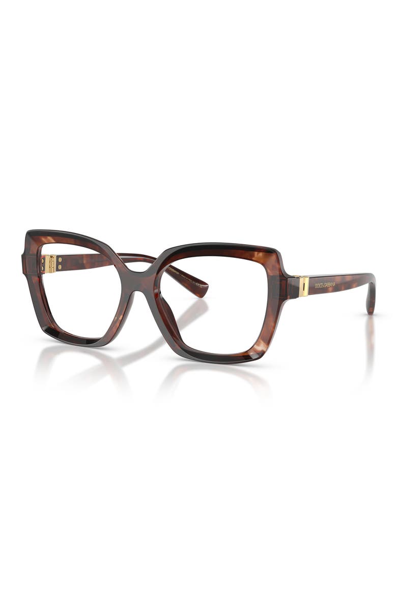 53mm Butterfly Optical Glasses, Alternate, color, HAVANA
