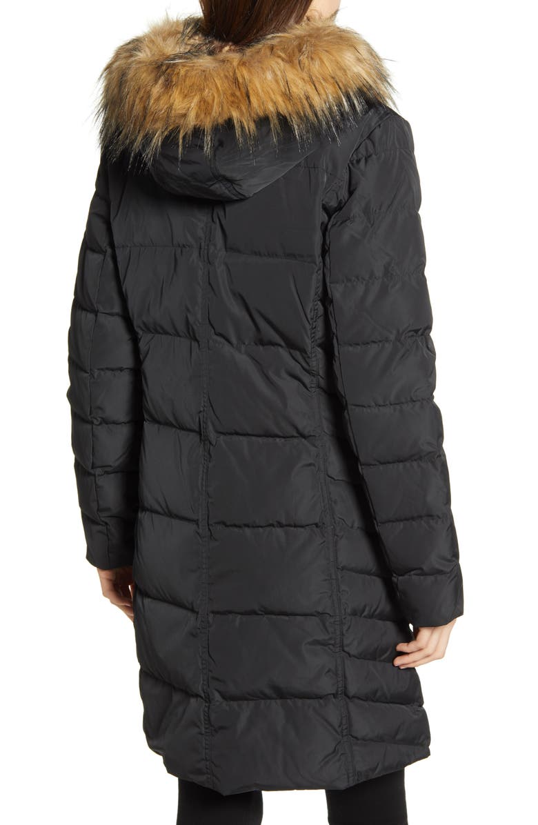 Cole Haan Signature Cole Haan Feather & Down Puffer Jacket with Faux Fur Trim, Alternate, color, 