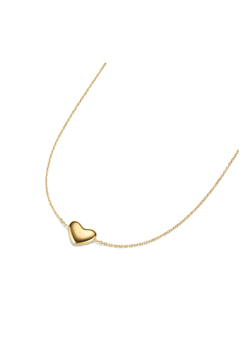 Bubble Heart Pendant Necklace, Alternate, color, GOLD