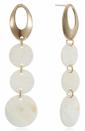 Disco Shell Drop Earrings