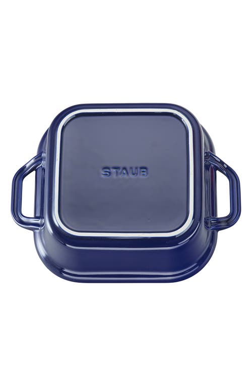 Staub 9-inch Enameled Ceramic Covered Baker In Blue