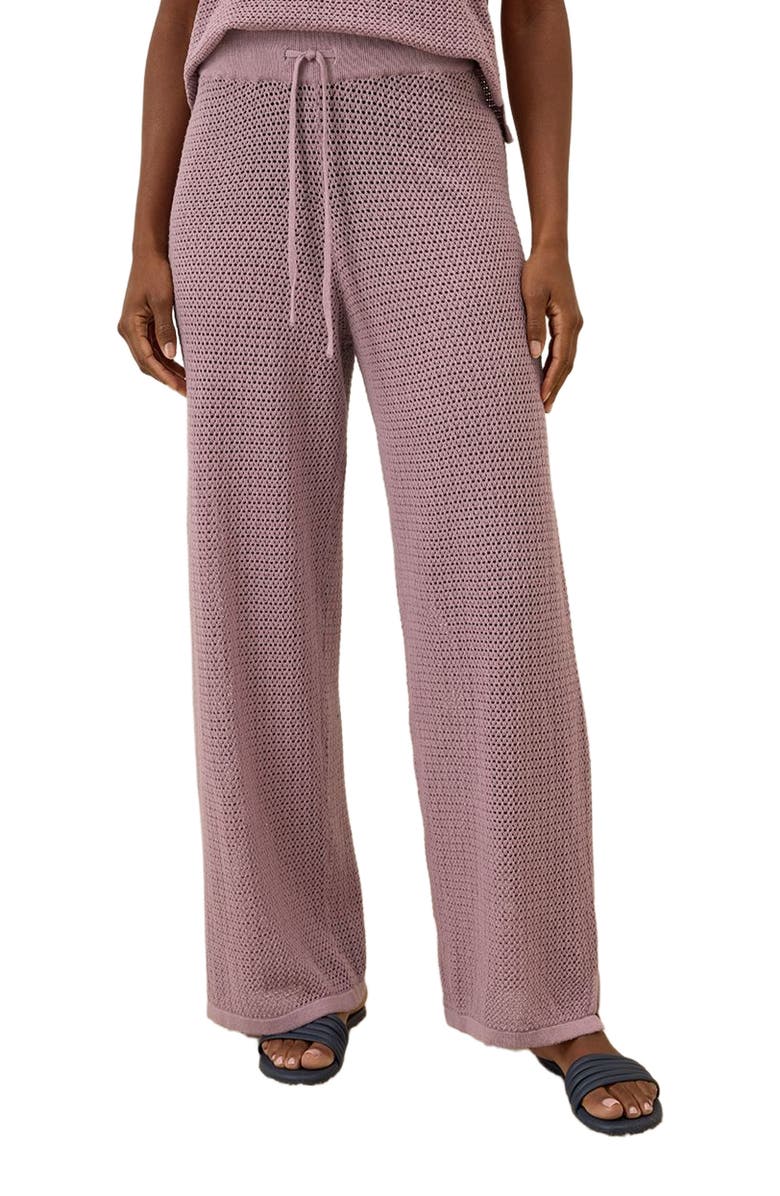 Pact Beachside Linen Pant Made with Organic Cotton, Alternate, color, Lavender Haze