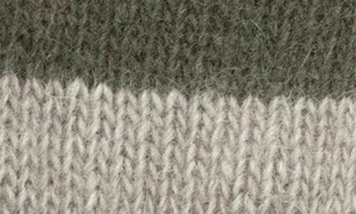Portolano Stripe Cuff Beanie In Gray