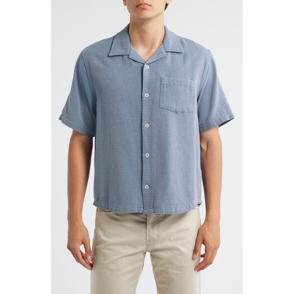 Corridor Antigua Cotton Camp Shirt in Blue  product