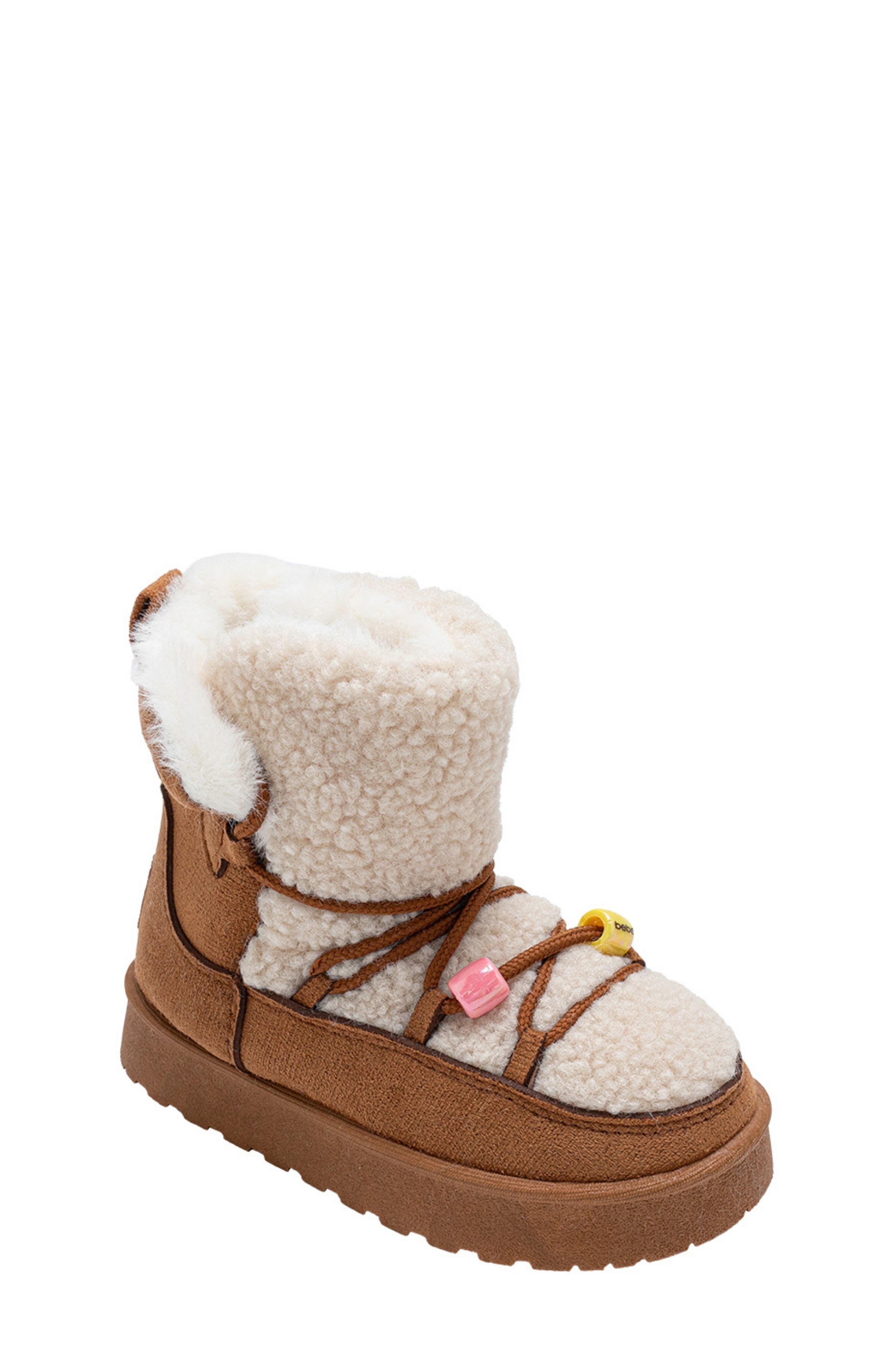 bebe Kids' Faux Fur Trim Winter Boot