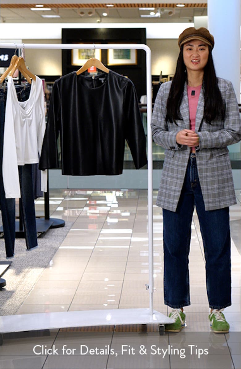 Dee Faux Leather Top, sales video thumbnail