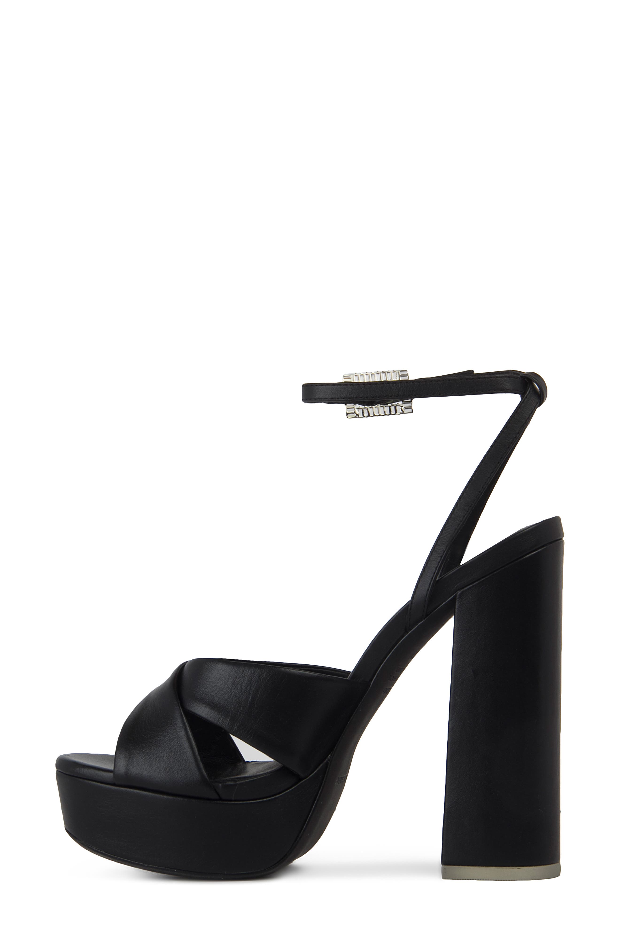 BLACK SUEDE STUDIO Hannah Ankle Strap Platform Sandal, Alternate, color, 