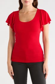 AG Sisley Flutter Sleeve T-Shirt