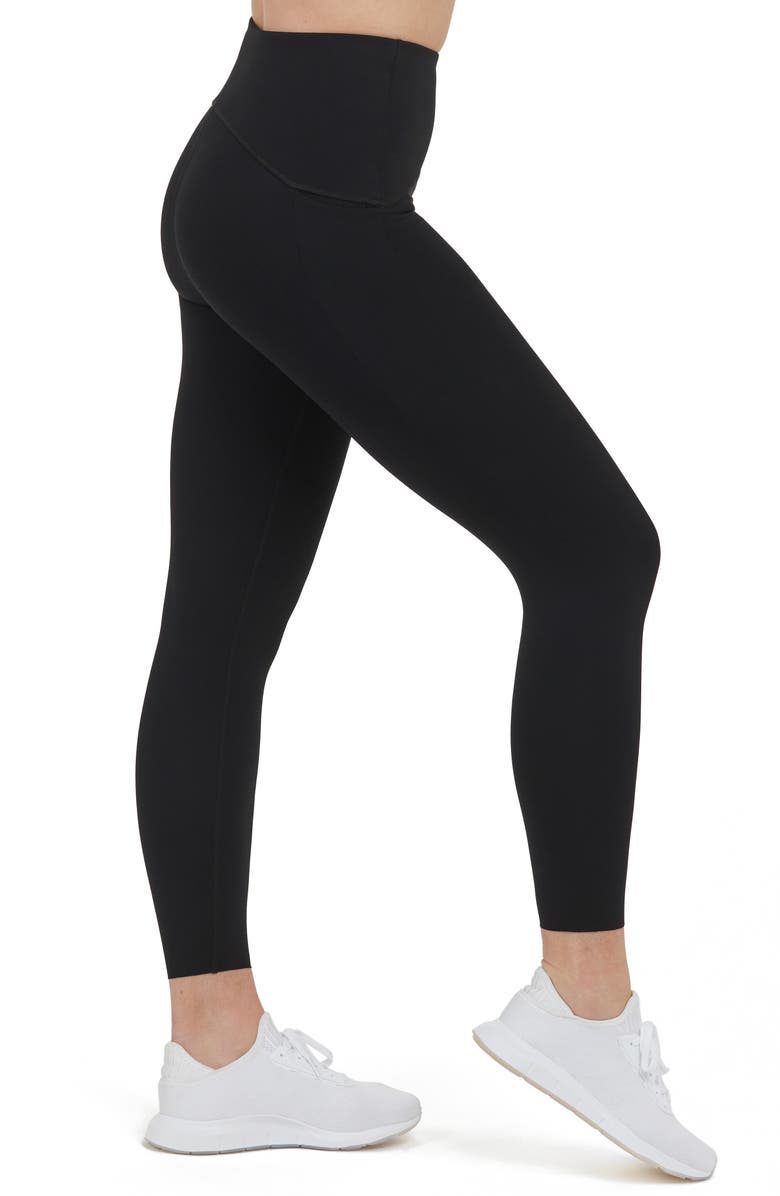 SPANX<sup>®</sup> SPANXshape<sup>™</sup> Booty Boost<sup>®</sup> Side Pocket Leggings, Alternate, color, Very Black