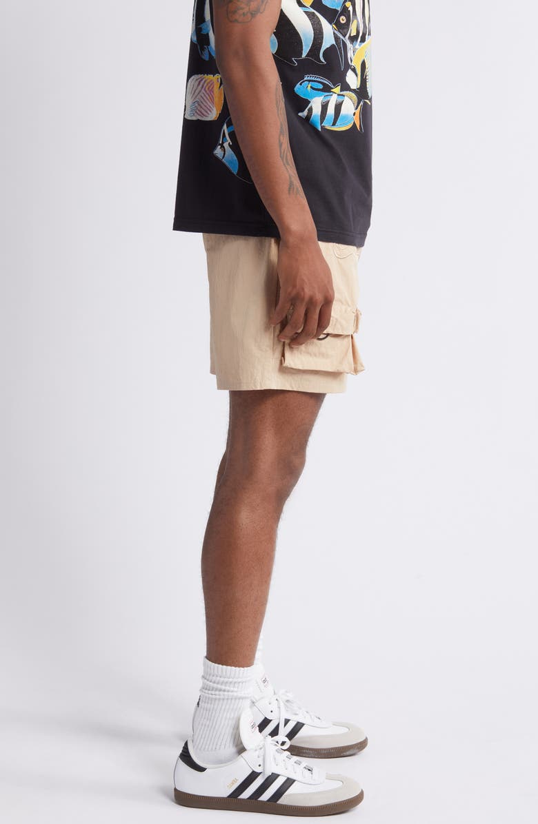 ICECREAM Pine Nylon Cargo Shorts, Alternate, color, Candied Ginger