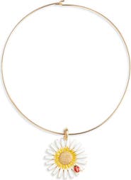 Kenneth Jay Lane Daisy Wire Necklace