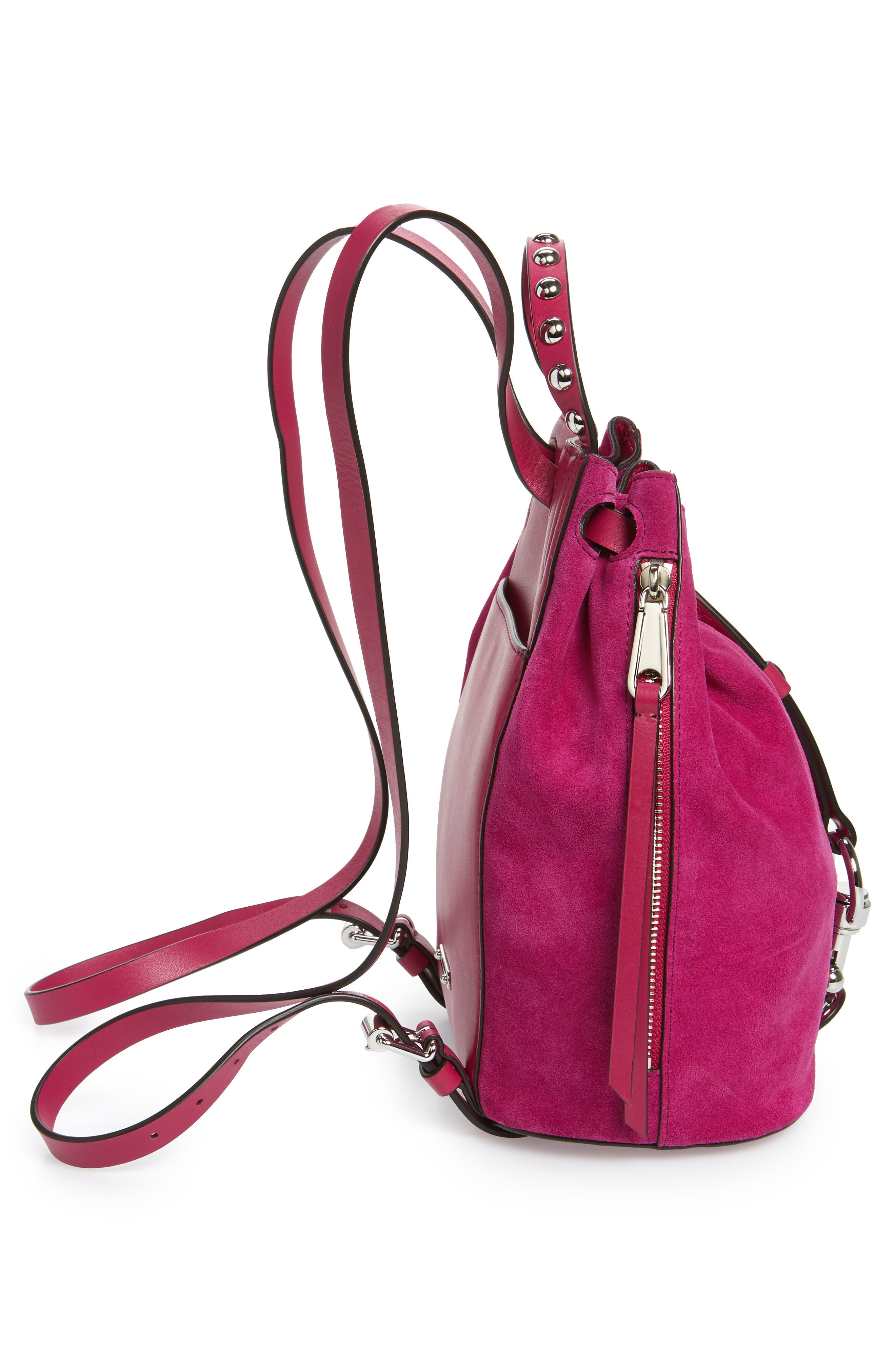 Rebecca Minkoff Small Blythe Leather Backpack, Alternate, color, 