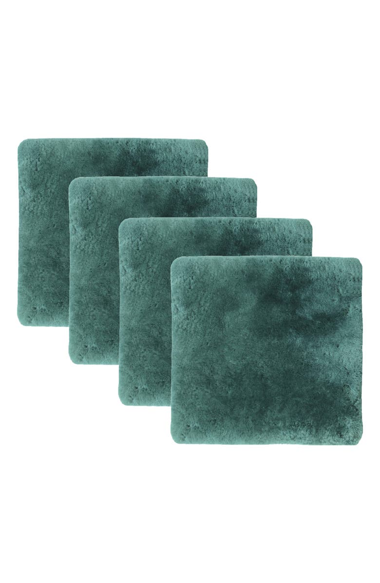 NATURAL Medical Genuine Sheepskin Shearling Chair Pad 18" x 18" - Grey, Alternate, color, Emerald