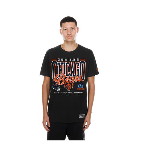 Men's New Era Black Chicago Bears Combine Authentic T-Shirt