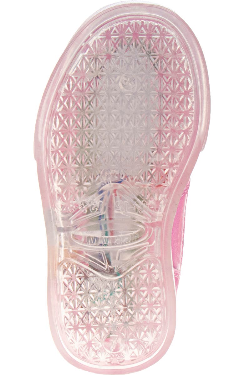 JOSMO Kids' x Disney Princess High Top Light-Up Sneaker, Alternate, color, Purple/ White