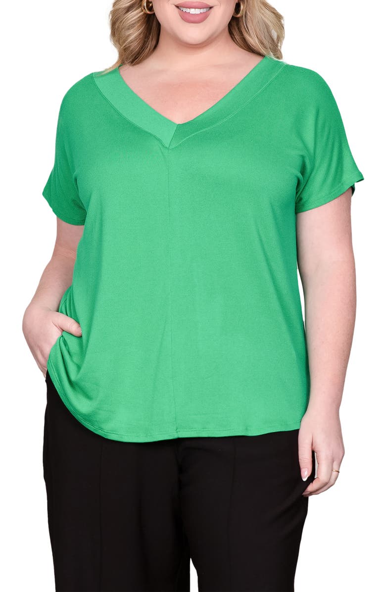 Standards & Practices V-Neck Top, Main, color, Green