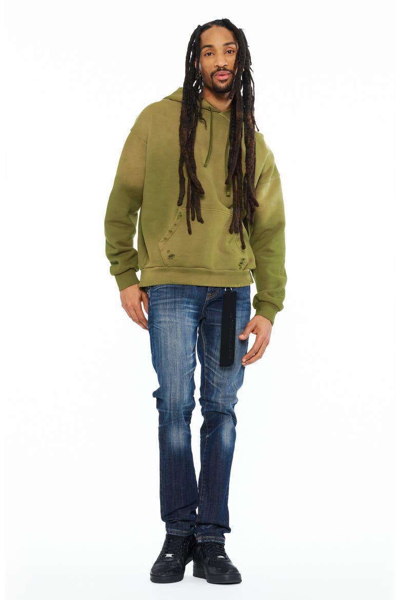 Rocker Slim Straight Fit Jeans, Main, color, BLUE STEEL
