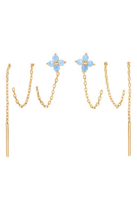 Blossom Threader Earrings