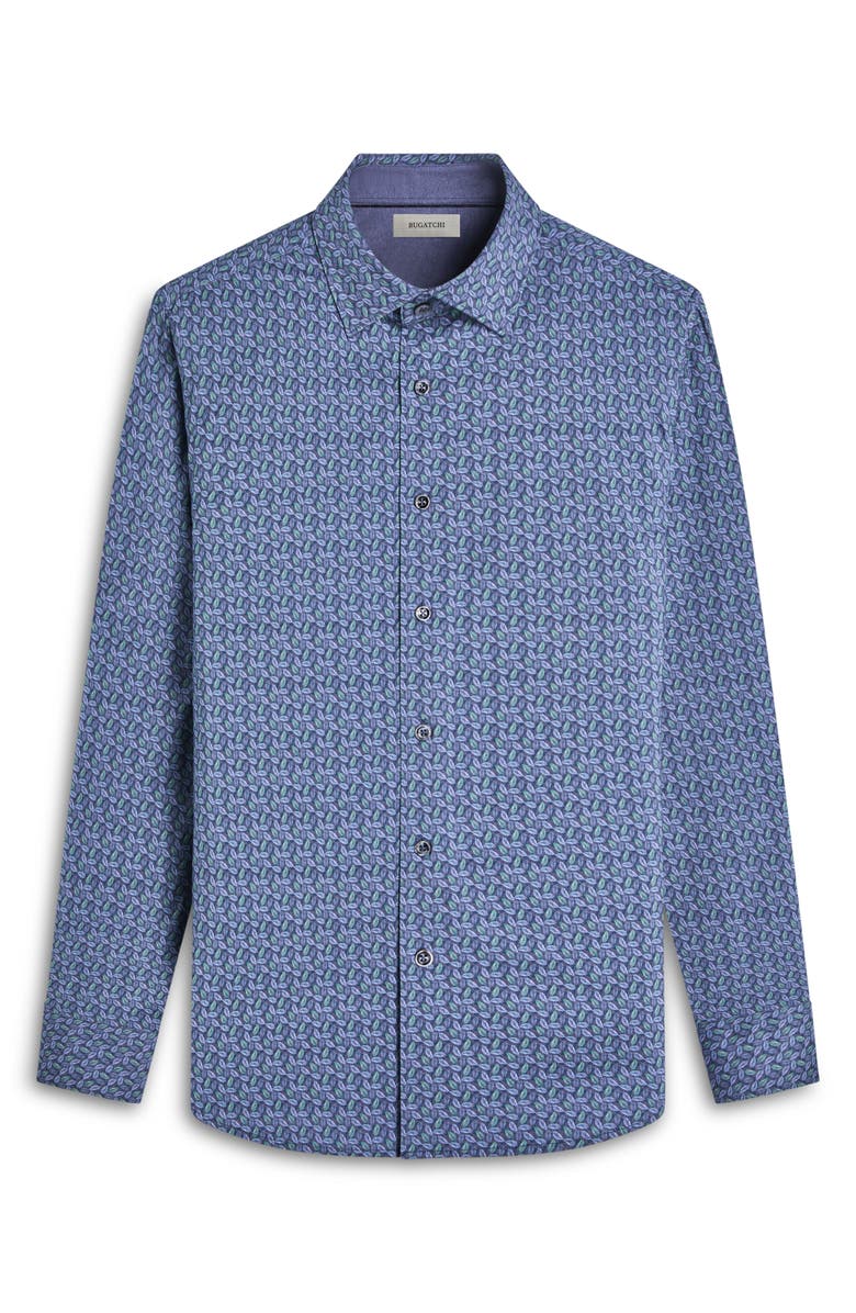 Bugatchi Jimmy OoohCotton<sup>®</sup> Button-Up Shirt, Alternate, color, Graphite