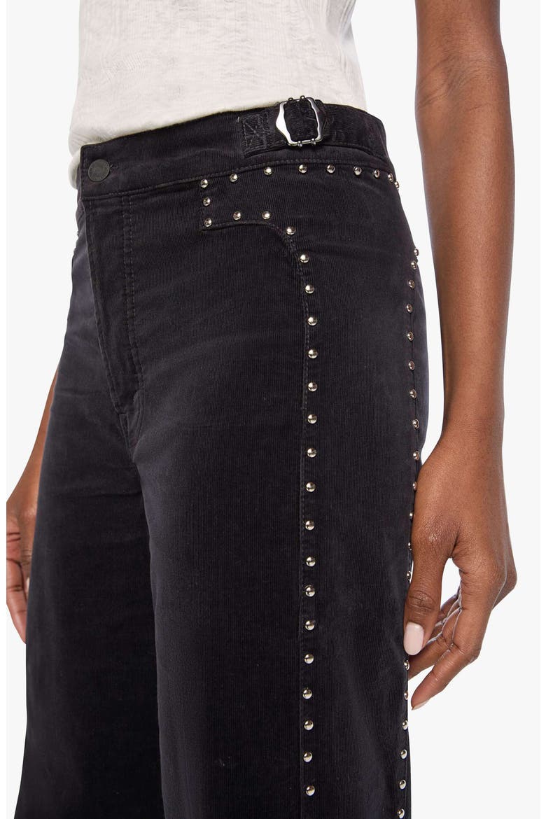 The Tbone Tomcat Studded High Waist Roller Skimp Wide Leg Jeans, Alternate, color, BELUGA