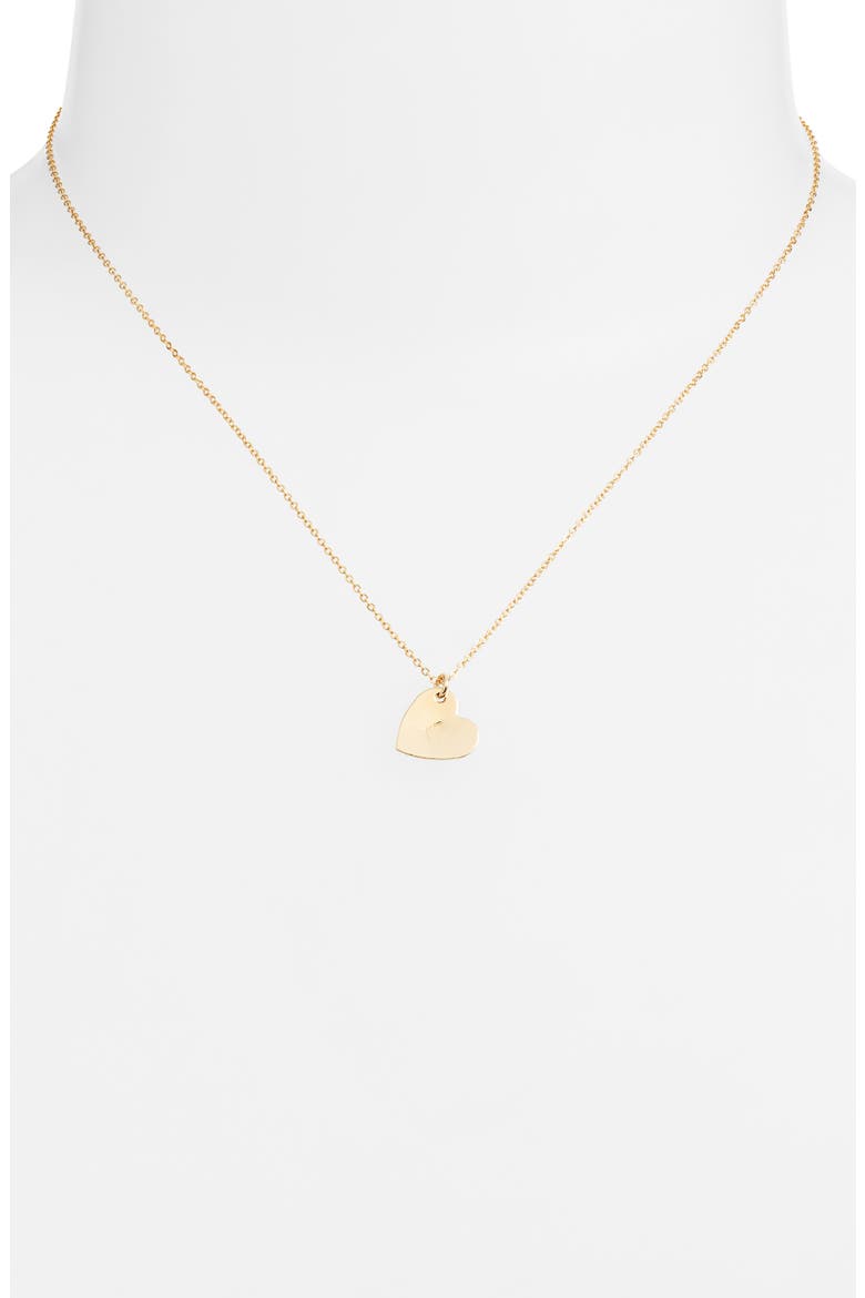 Sophia Initial Heart Pendant Necklace, Alternate, color, GOLD / L