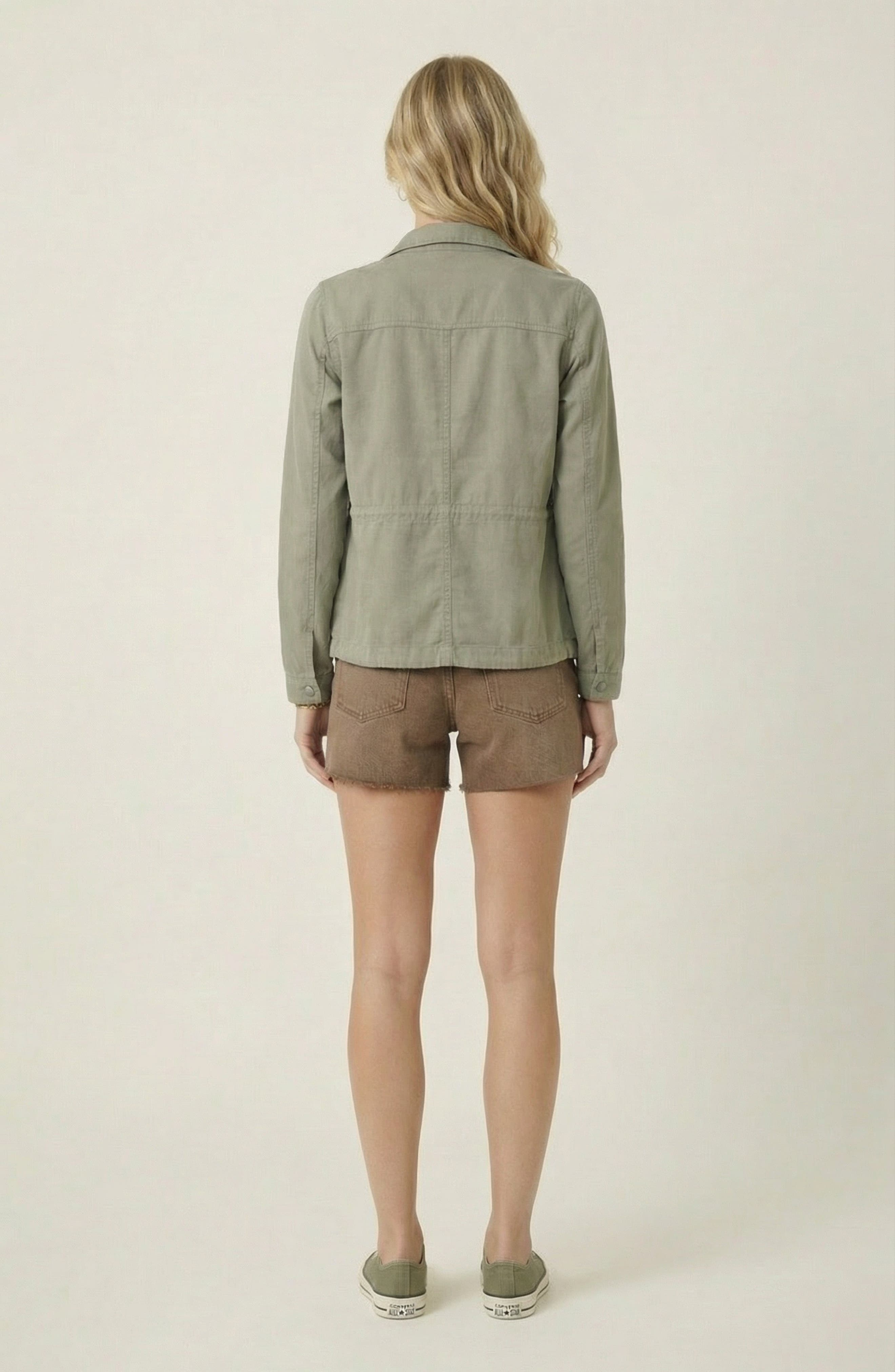 Cropped Utility Drawstring Jacket - image 2