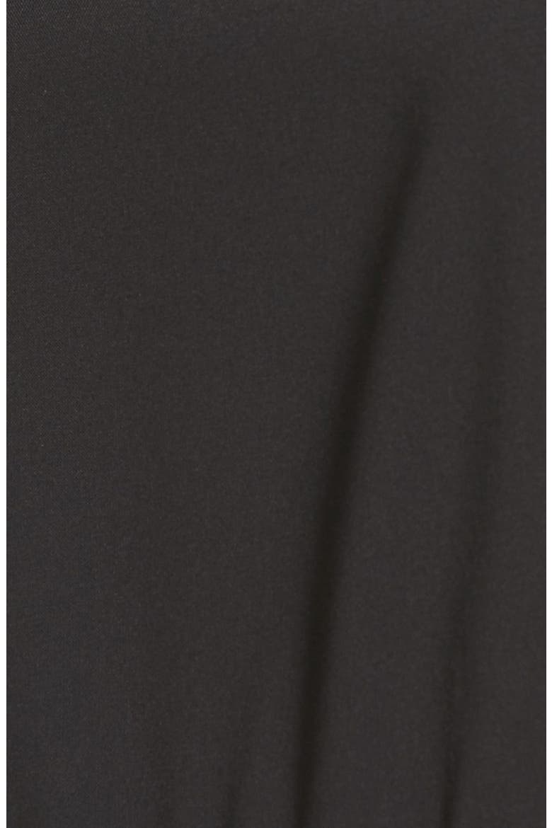 Gibson Bell Sleeve Ruffle Hem Blouse, Alternate, color, BLACK