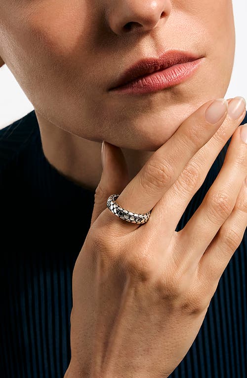 John Hardy Dot Band Ring, Sterling Silver In Metallic
