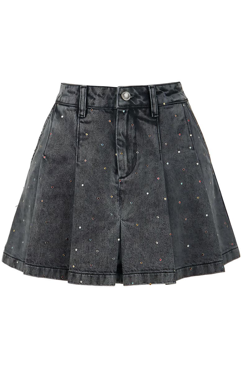 Nocturne Pleated Mini Skirt, Alternate, color, 