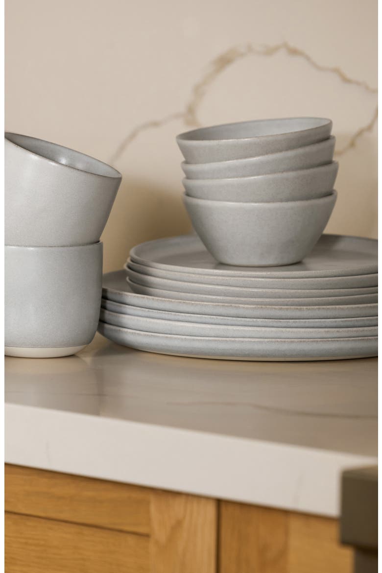 The Set of 4 Salad Plates, Alternate, color, STONE BLUE